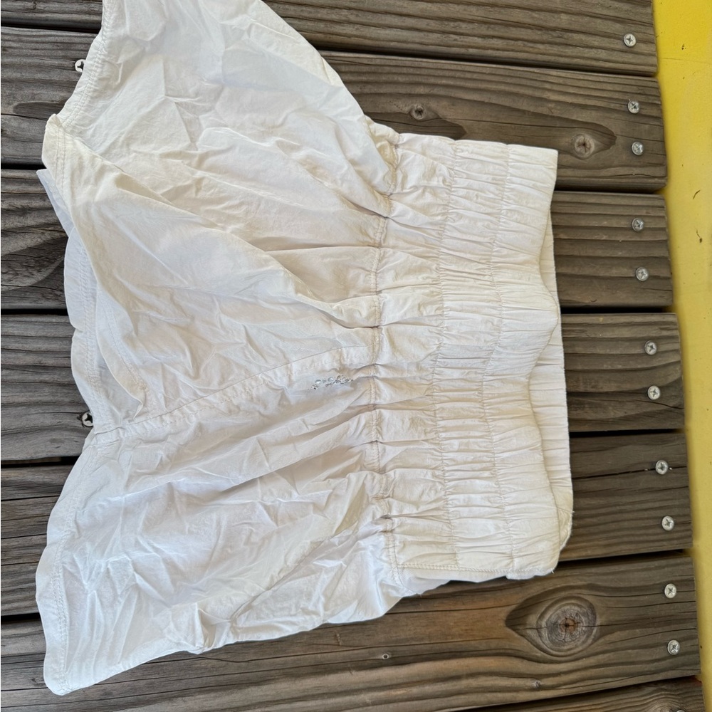 FP Movement by Free People White Ruched Shorts